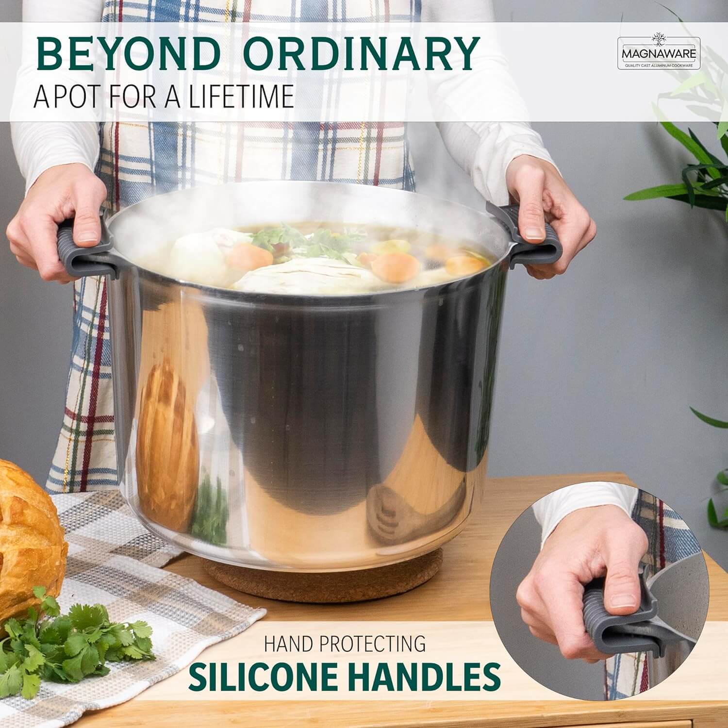 Stock Pot with Lid 18 Quart Set
