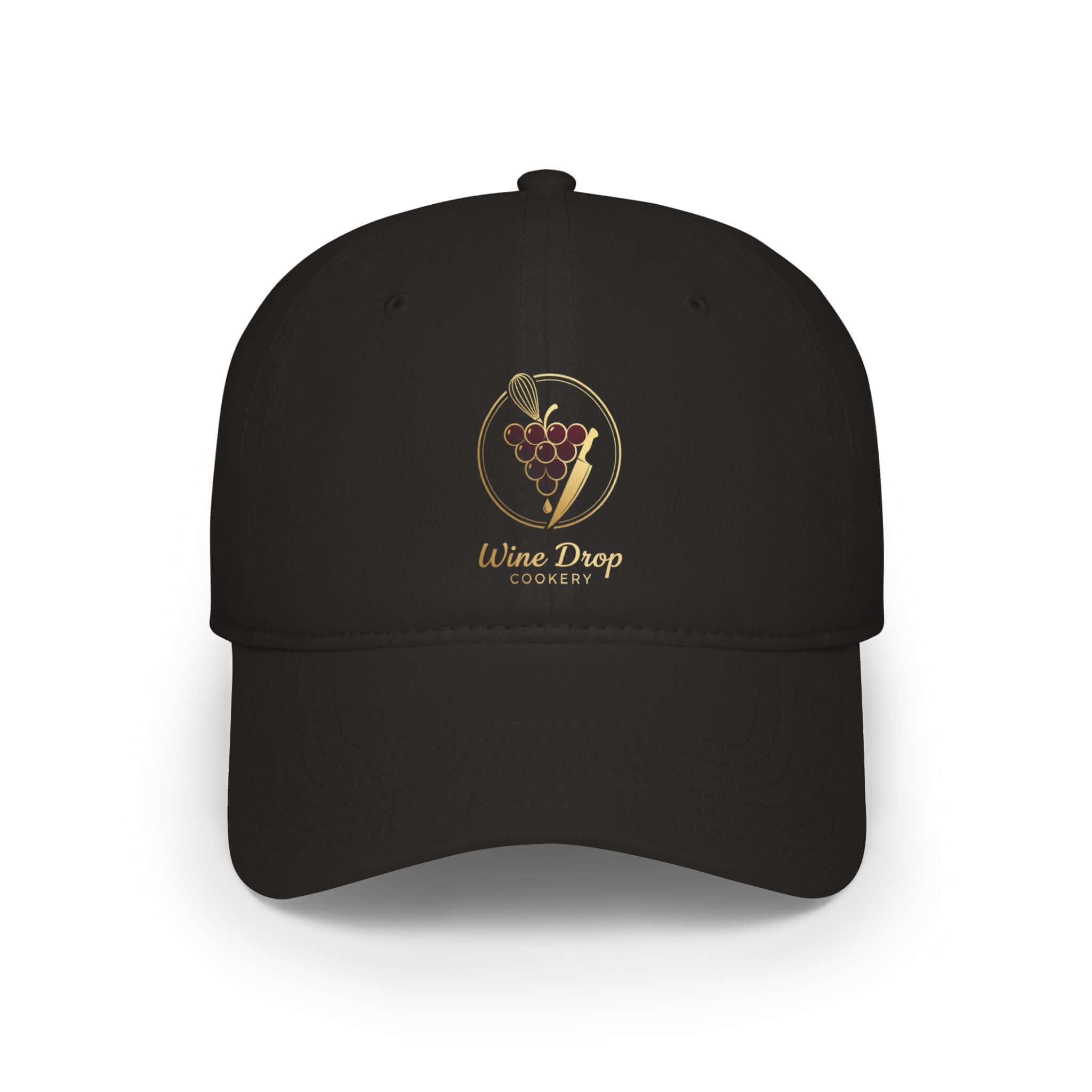 Wine Drop Cookery Logo Baseball Cap - Wine Drop Cookery