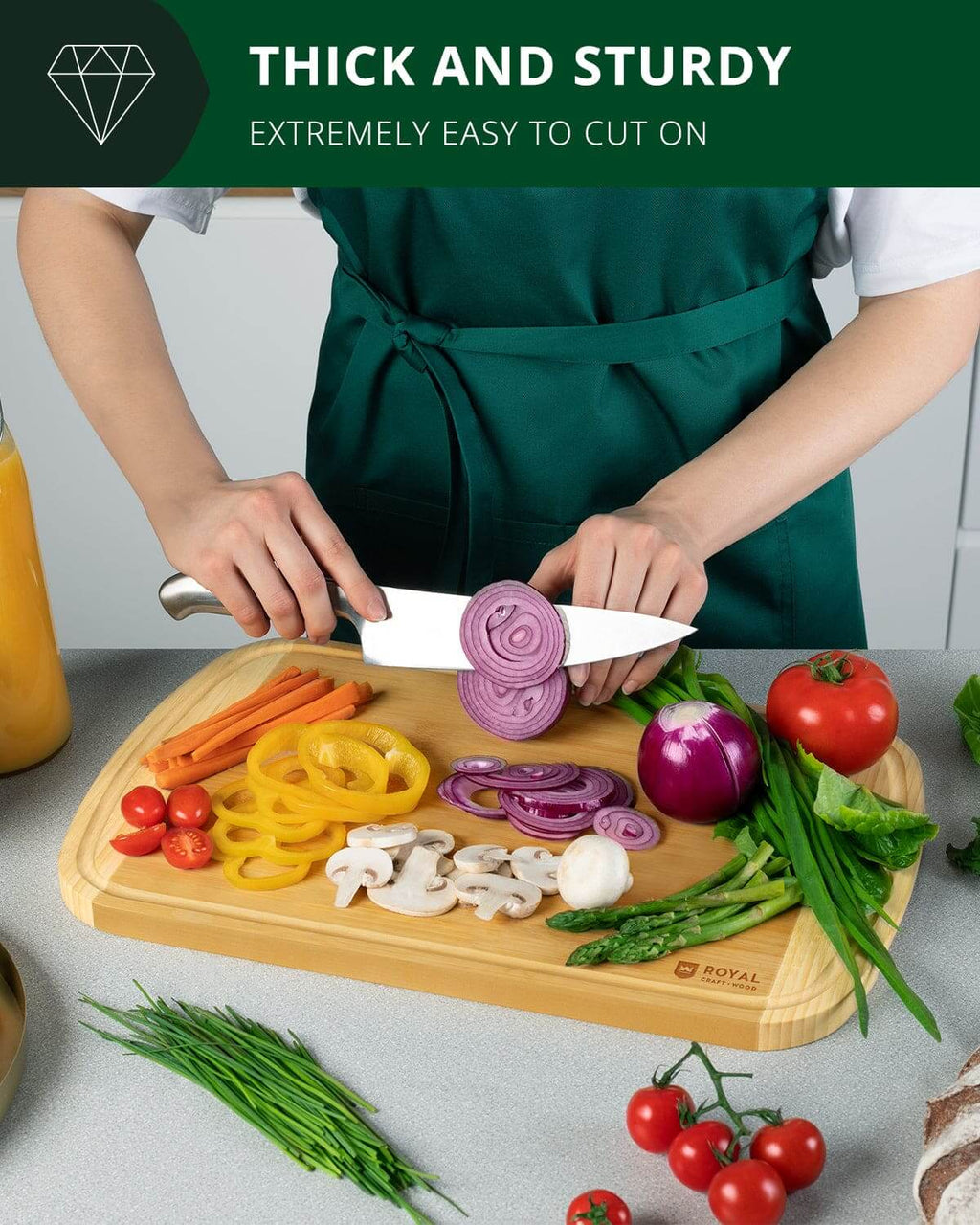 Cutting Board Two-tone XL 18 x12