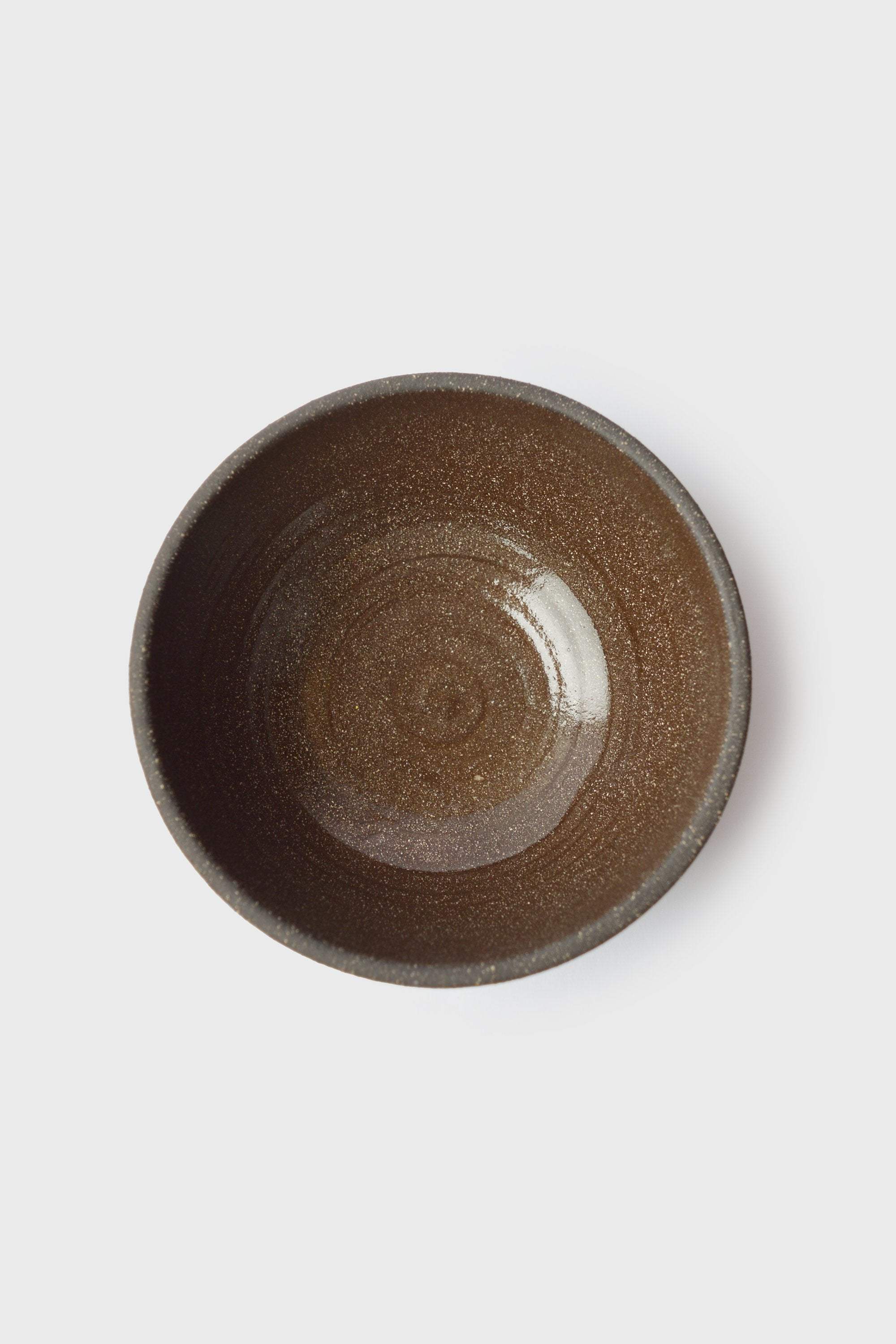 Handmade Dark Stoneware Bowl Pumpernickel Handmade dark stoneware serving bowl 'Pumpernickel' with a glossy interior and matte exterior.