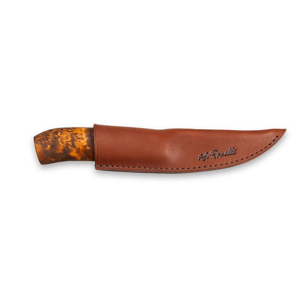 Roselli R800 Fish Fillet Fork, Carbon Steel, Leather Sheath - Wine Drop Cookery LLC