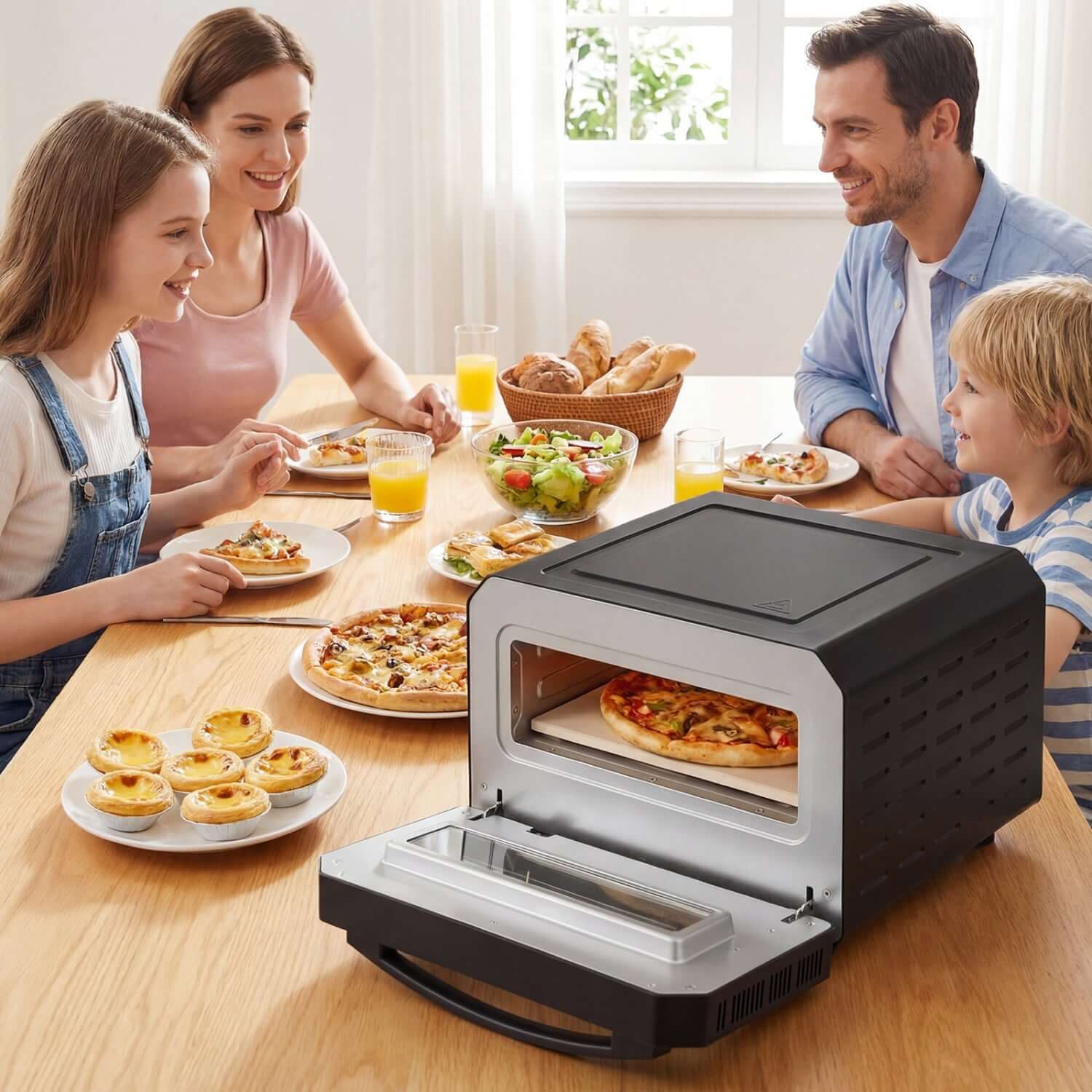 Countertop Pizza Oven for 12 Inch Pizzas-Black