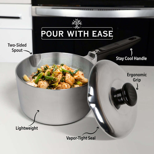 2 Quart Sauce Pan with Lid Set