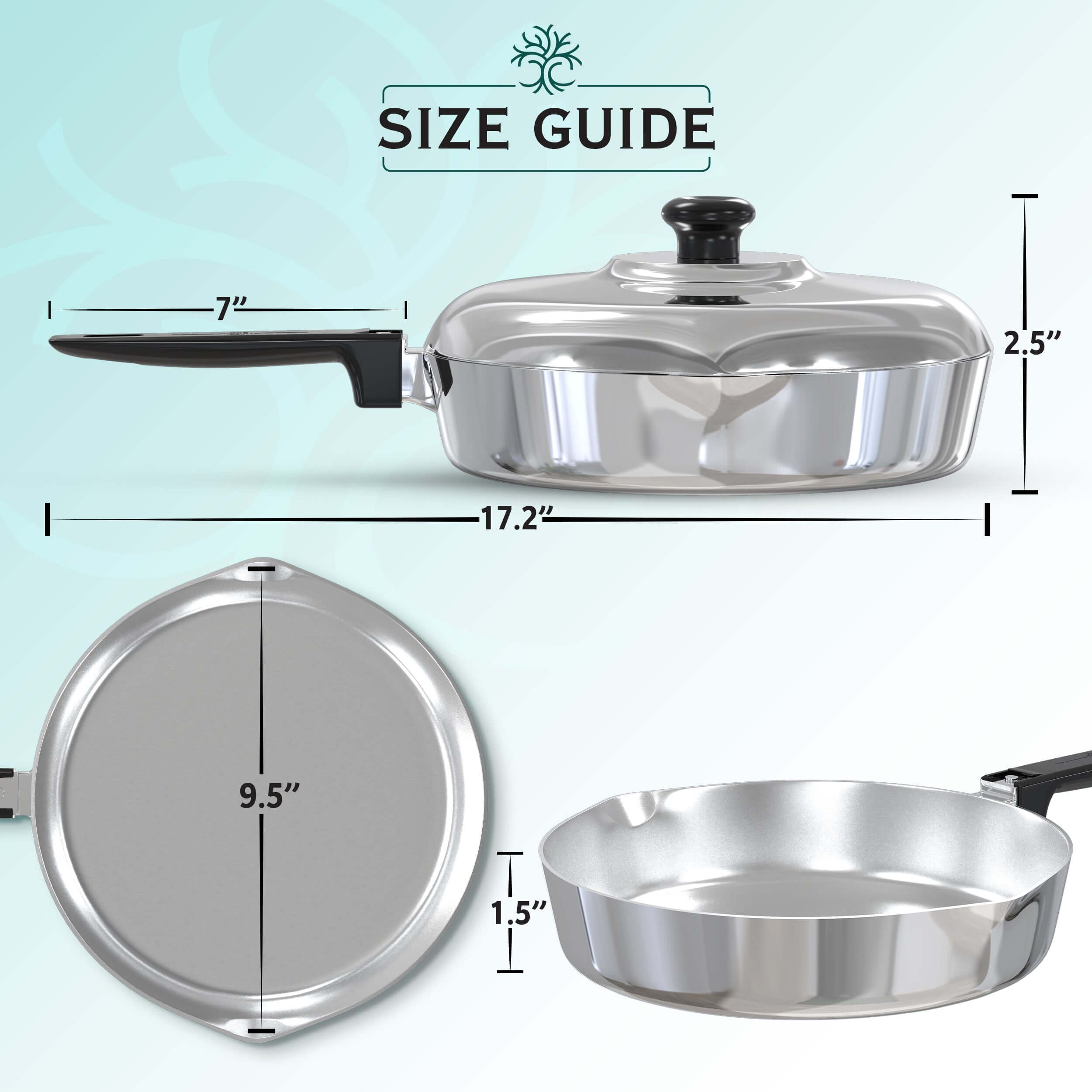 10 Inch Sauté Pan with Lid Set