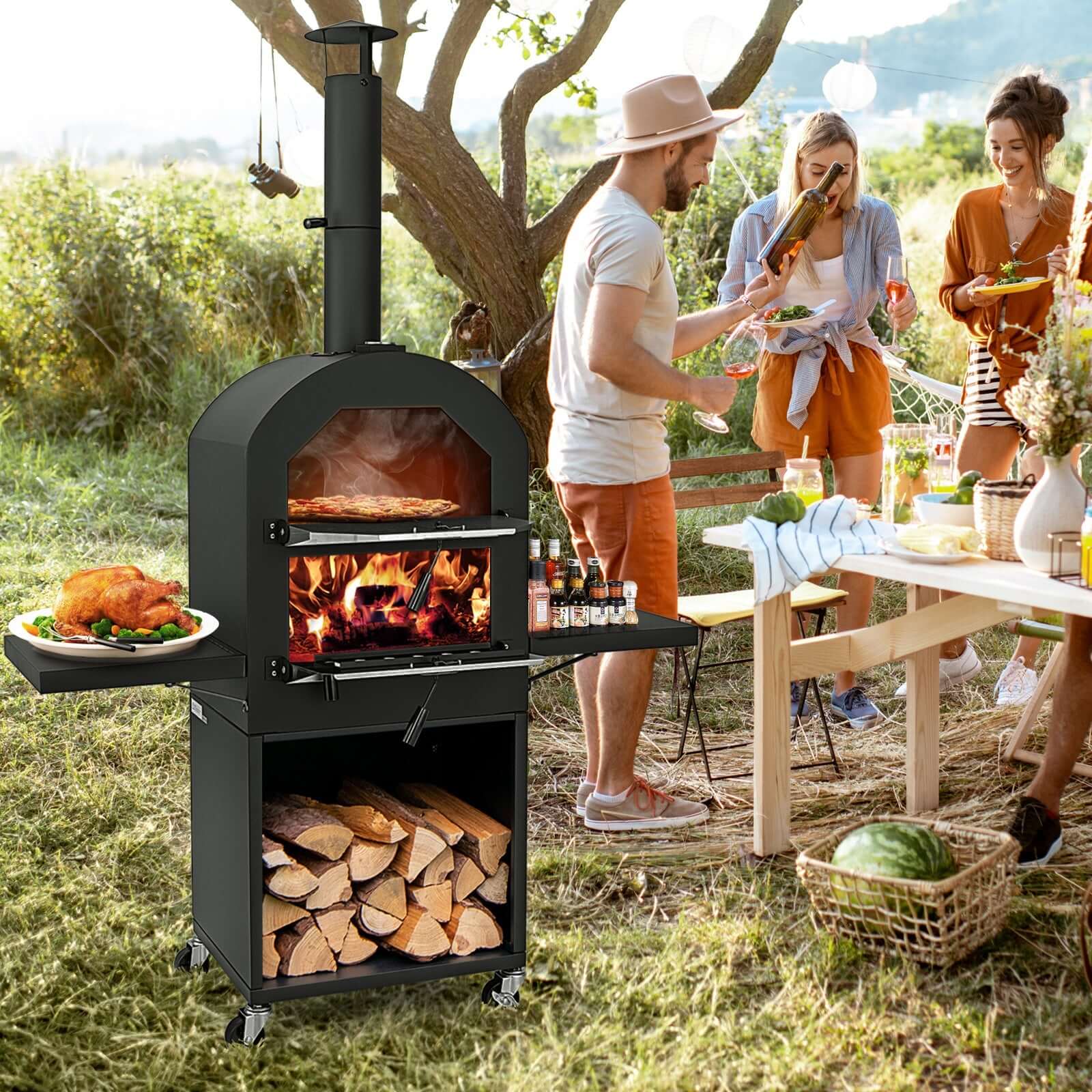 Outdoor Pizza Oven with Accessories