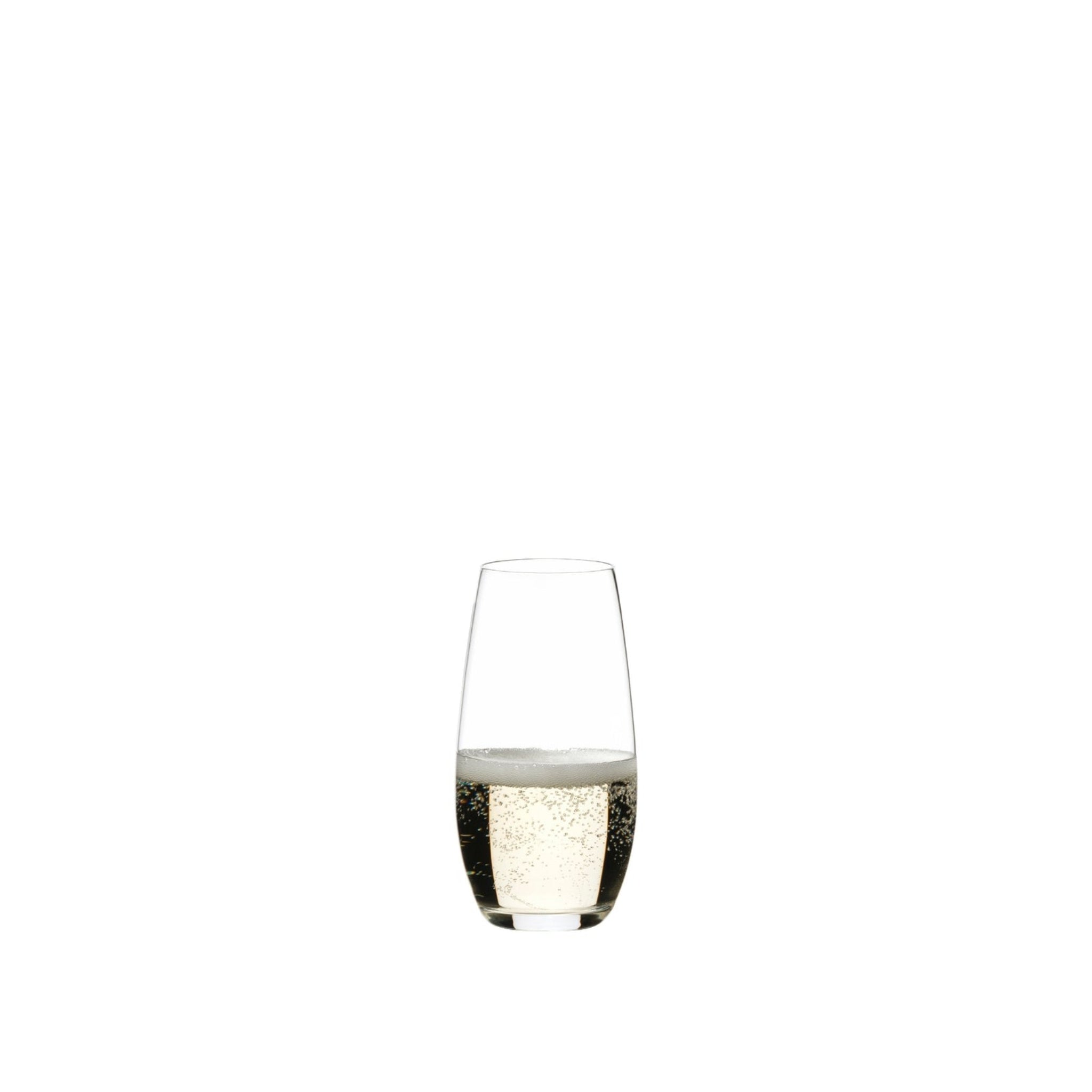 Riedel Flute Champagne Stemless Crystal Glasses
