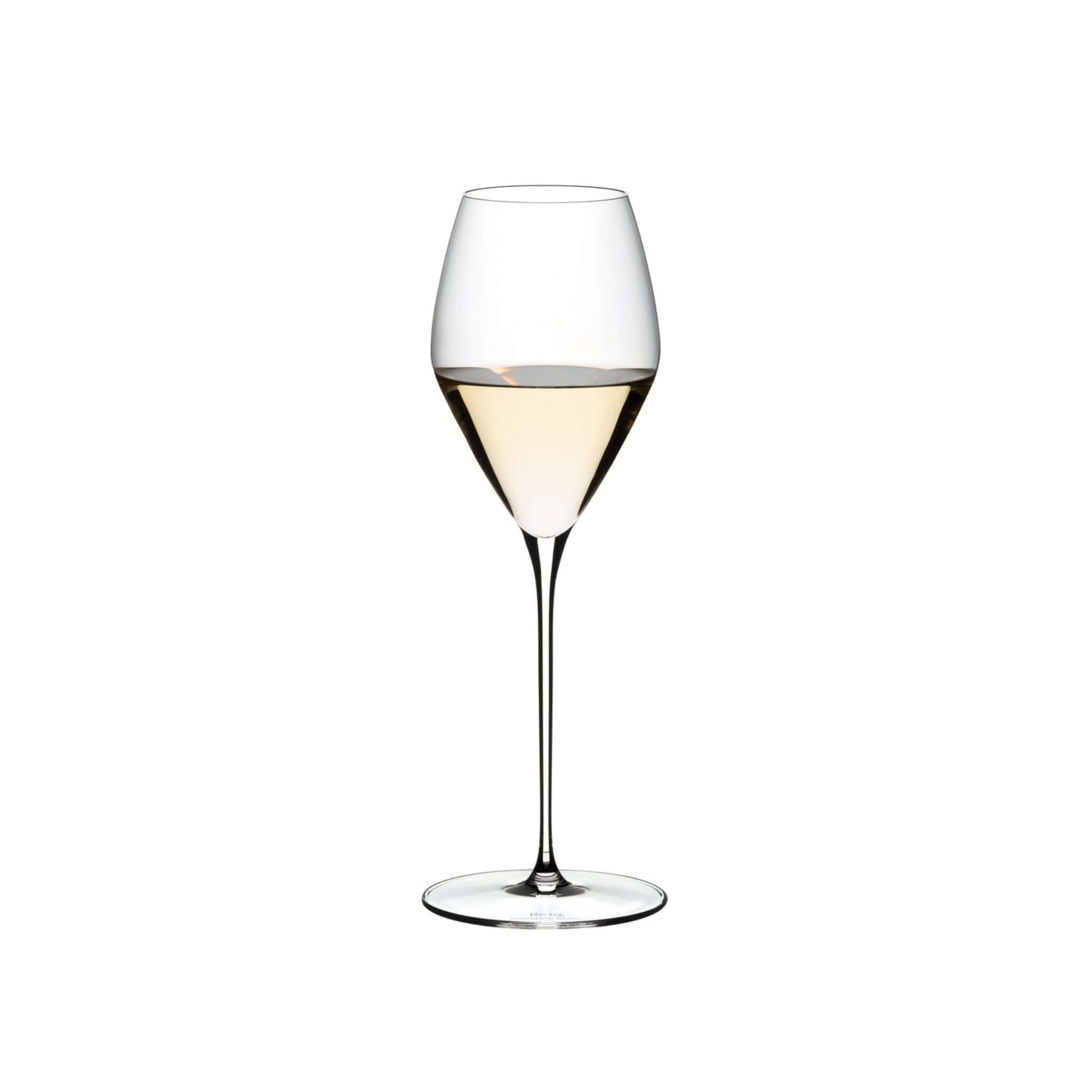 Riedel Veloce Sauvignon Blanc glass with its narrow bowl shape