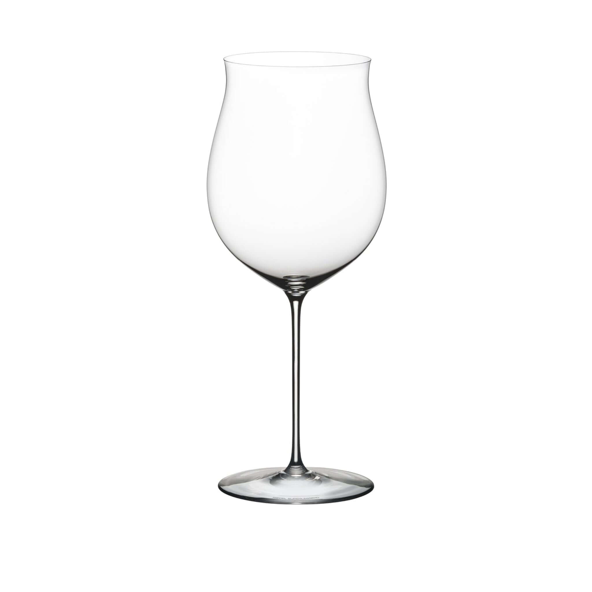 Riedel Superleggero Burgundy wine glass with elegant design for serving delicate red wines.