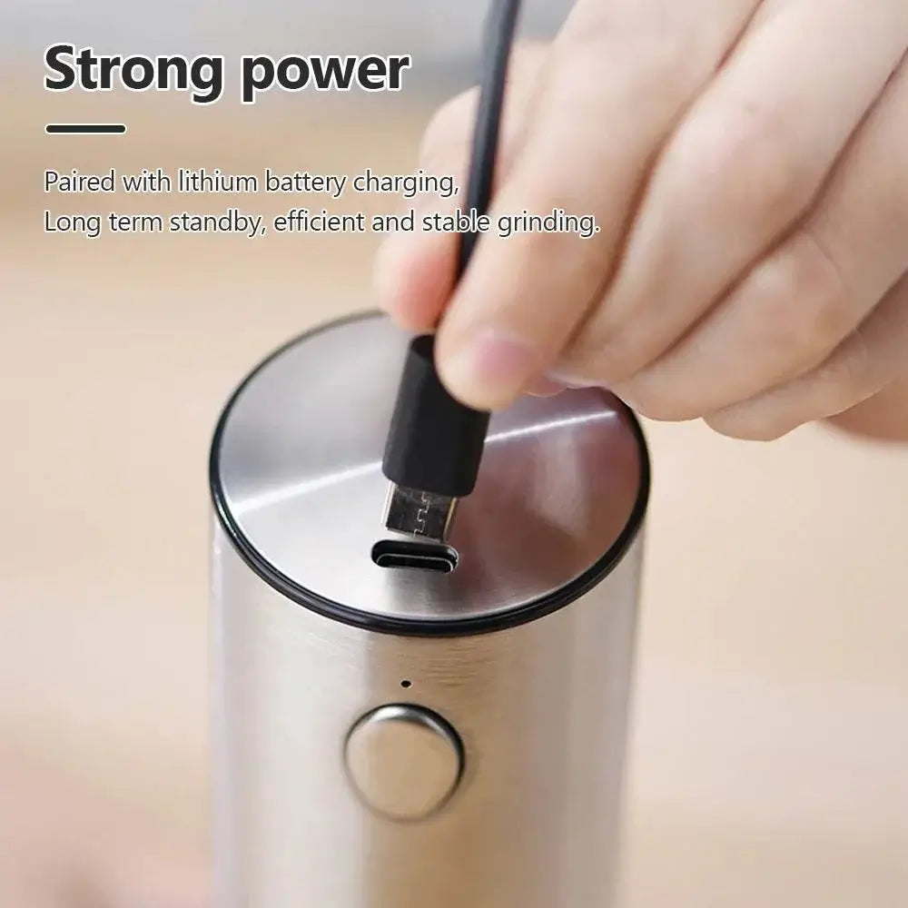 Rechargeable Electric Pepper Grinder  Adjustable Spice Mill