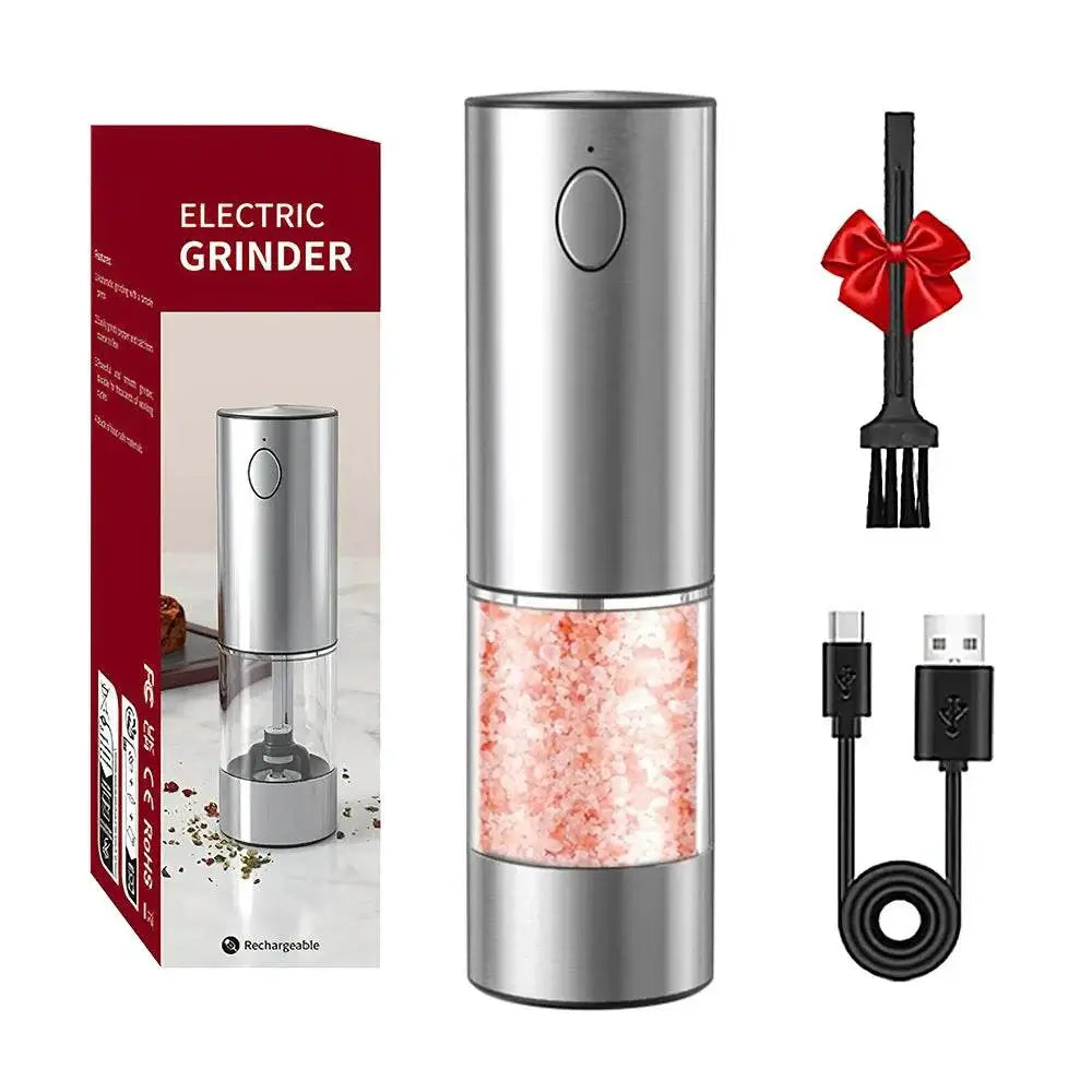 Rechargeable Electric Pepper Grinder  Adjustable Spice Mill