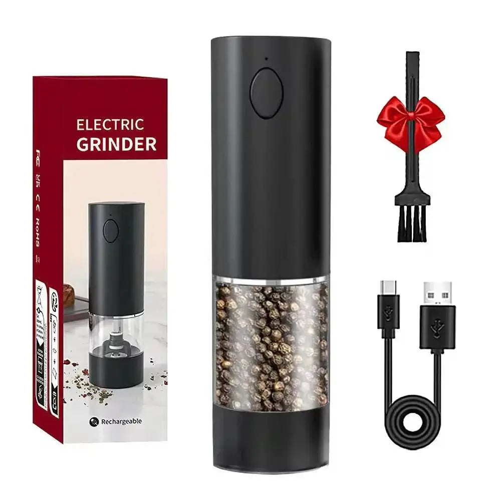 Rechargeable Electric Pepper Grinder  Adjustable Spice Mill