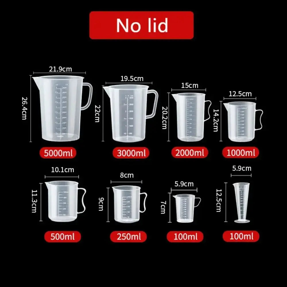 Thickened Plastic Measuring Cup with Scale 6
