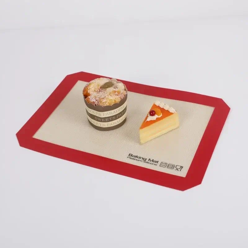 All four sizes of the silicone baking mat together