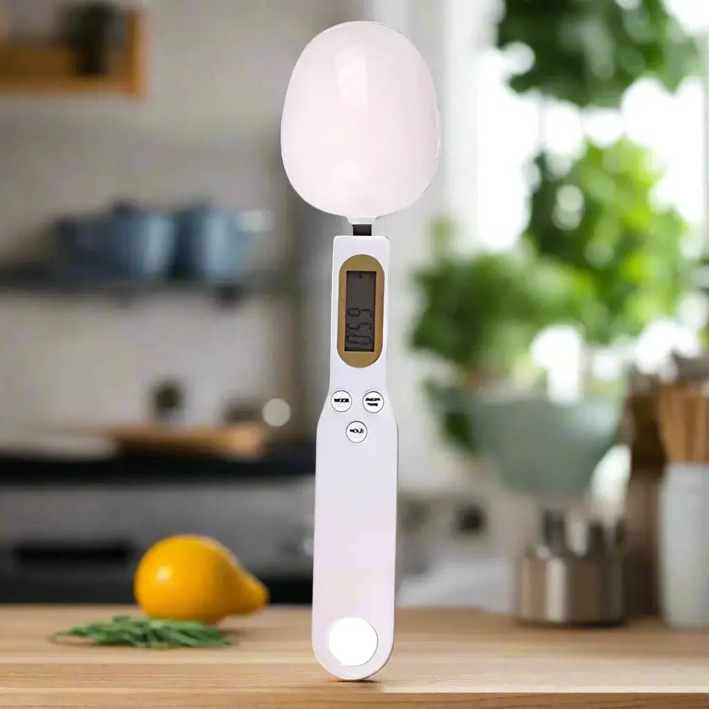Mini Digital Spoon Scale – Precision Measuring in white color, perfect for accurate food and drink measurements in every recipe.
