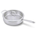5-Ply Stainless Sauté Pan with Lid, 4-Qt
