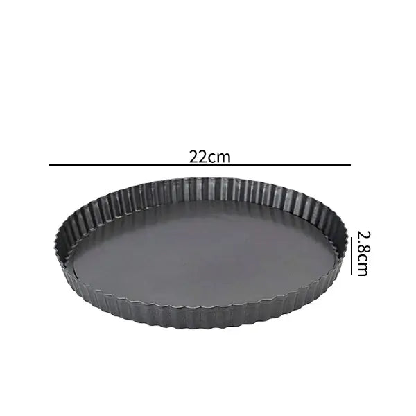 Pastry pressed into the fluted tart pan