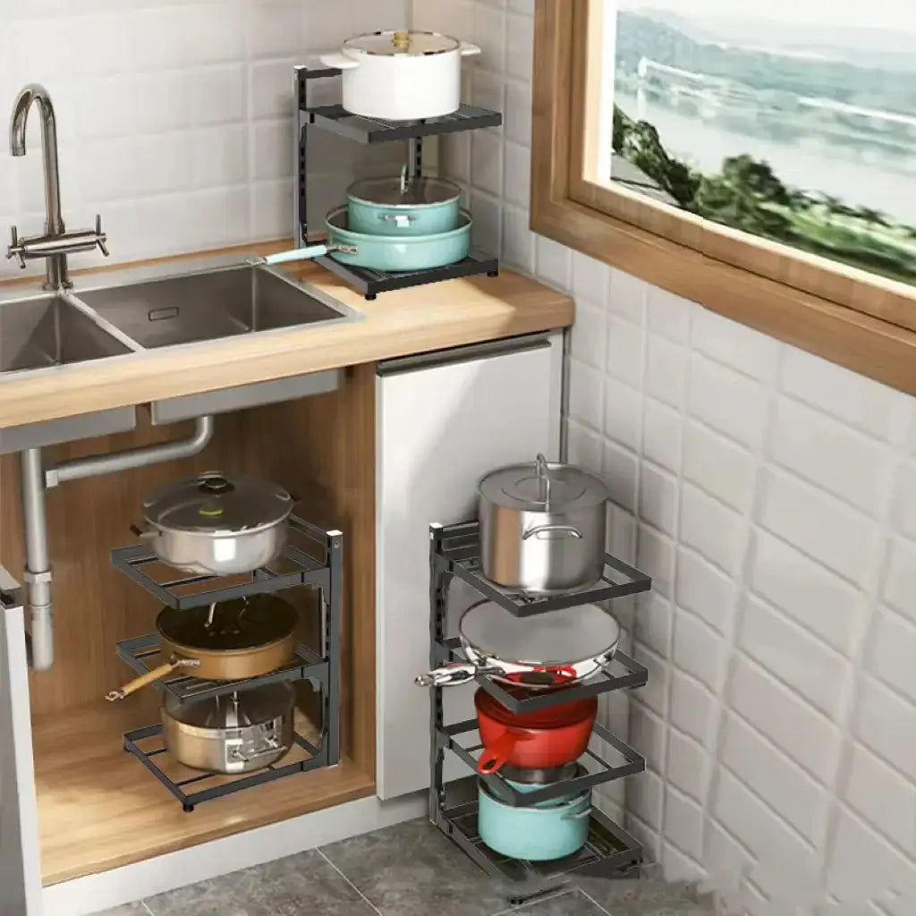  Multi-Layer Cooker Storage Rack For Home