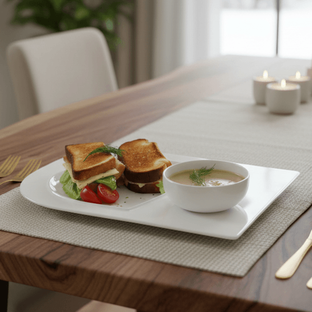 Soup and Sandwich Plate-Set of 4 - 