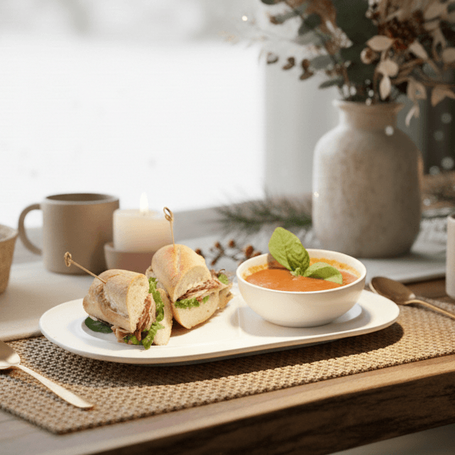 Soup and Sandwich Plate-Set of 4 