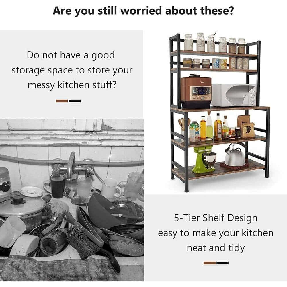 Industrial Modern Kitchen Bakers Rack 