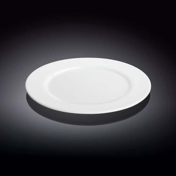 Professional Rolled Rim White Dessert Plate Set of 12
