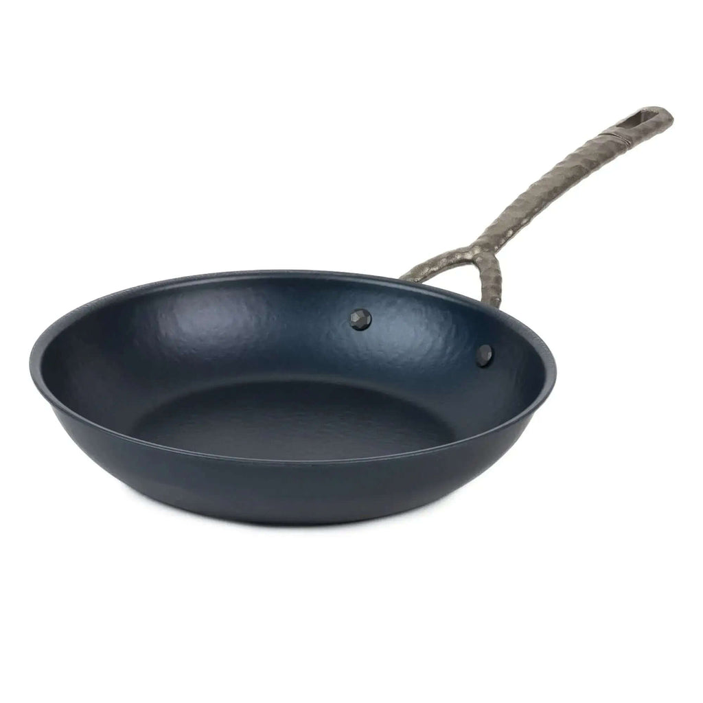 Artist Hammered Carbon Steel Frying Pan - Wine Drop Cookery LLC