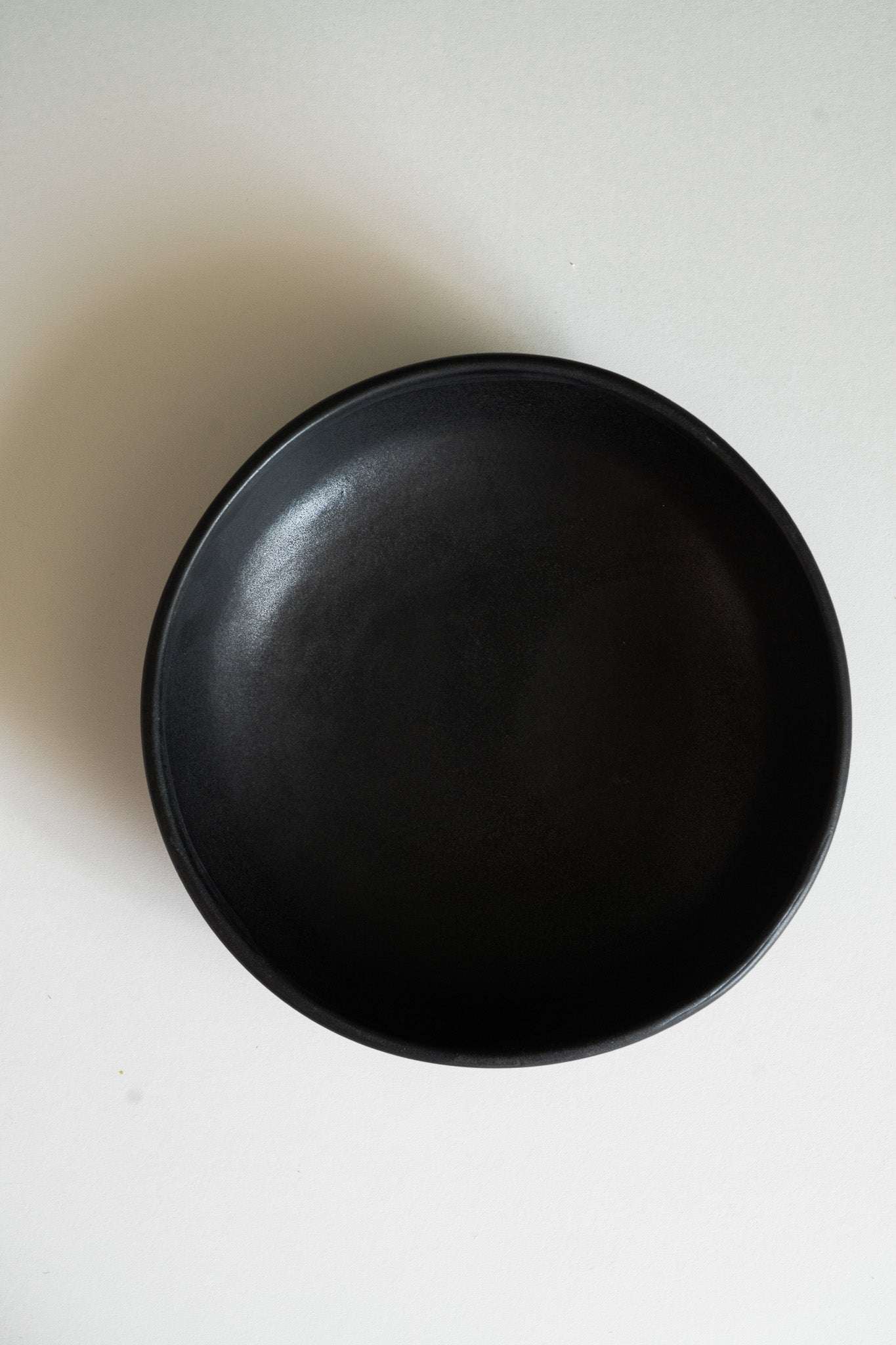Black Matte Stoneware Pasta Bowl - Wine Drop Cookery LLC