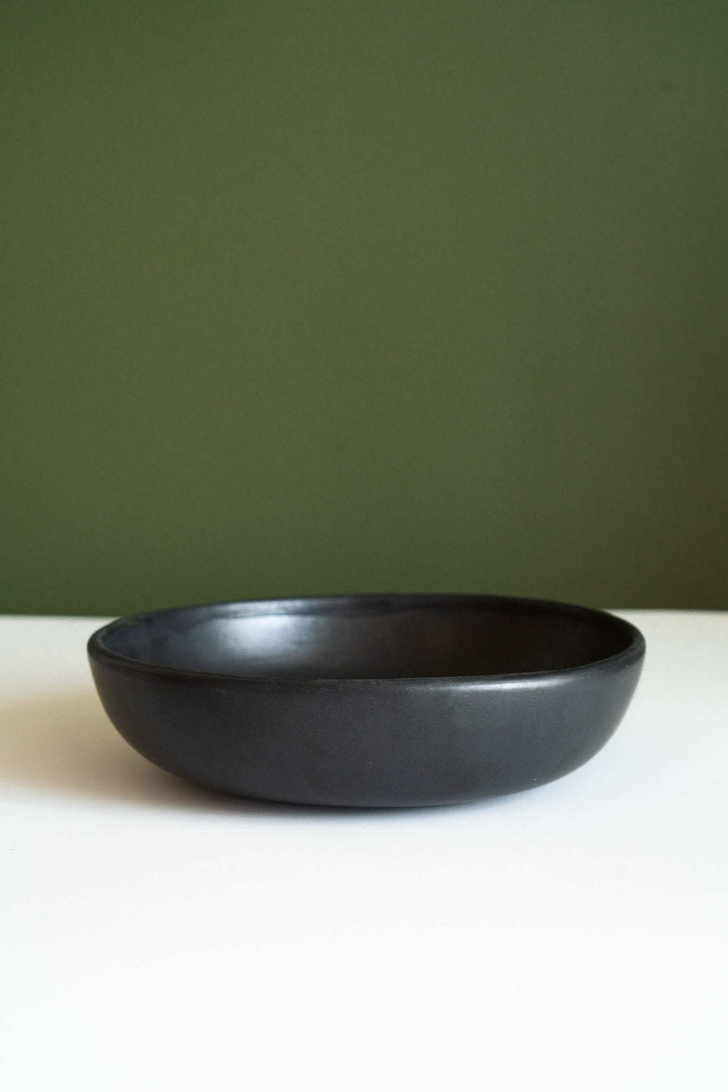 Black Matte Stoneware Pasta Bowl - Wine Drop Cookery LLC