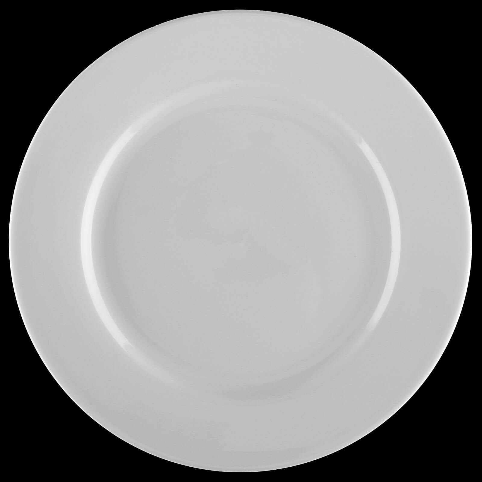 Professional Rolled Rim White Dessert Plate Set of 12
