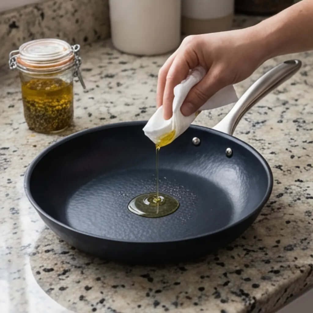 Carbon Steel Frying Pan - Wine Drop Cookery LLC