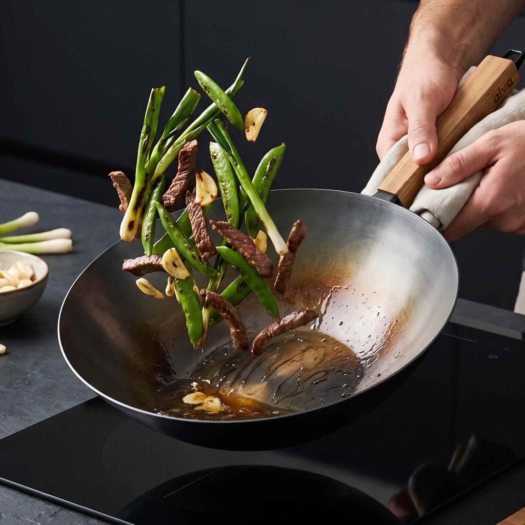 Carbon Steel Wok, 12" - Wine Drop Cookery LLC