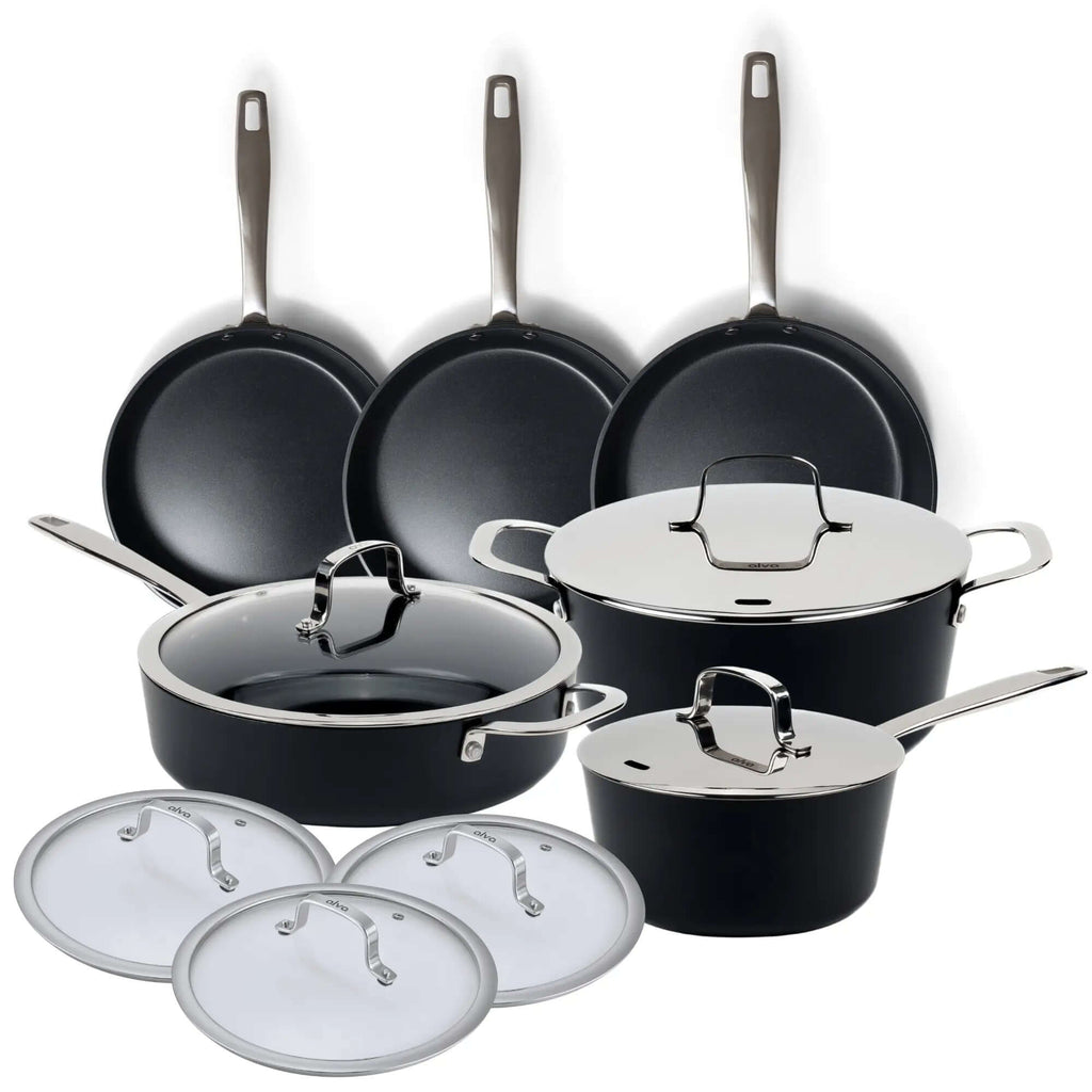 Ceramic Nonstick 12-Piece Set - Wine Drop Cookery LLC