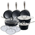 Ceramic Nonstick 12-Piece Set - Wine Drop Cookery LLC