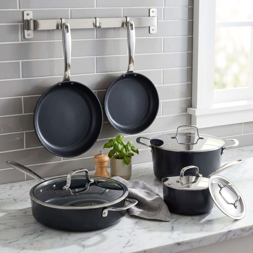 Ceramic Nonstick 12-Piece Set - Wine Drop Cookery LLC