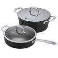 Ceramic Nonstick 4-Piece Saute and Stock Pot Set - Wine Drop Cookery LLC