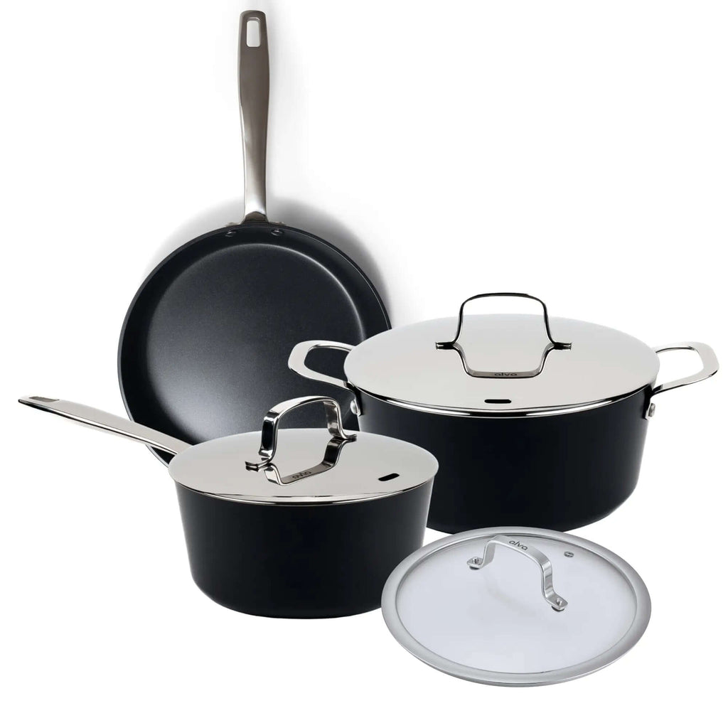 Ceramic Nonstick Maestro 6-Piece Set - Wine Drop Cookery LLC