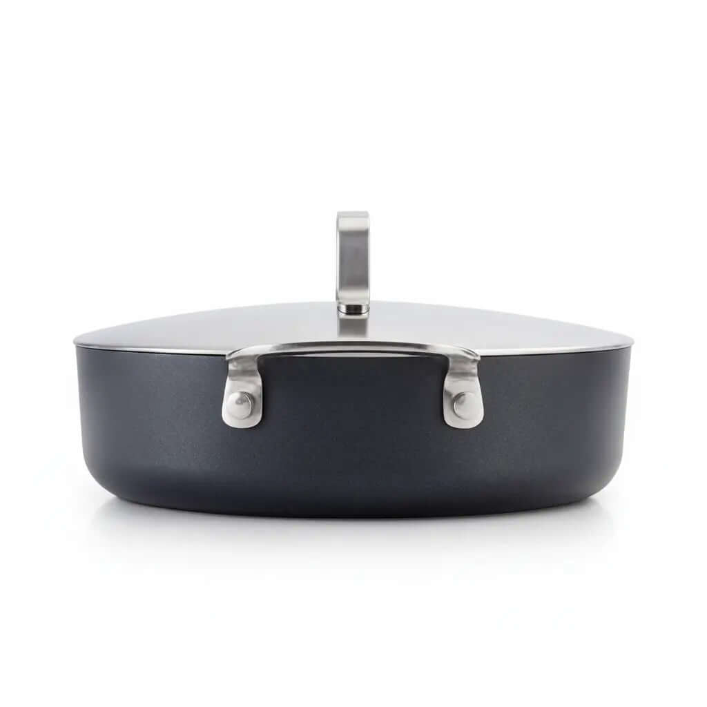 Ceramic Nonstick Sauté Pan with Lid, 3.5-Qt - Wine Drop Cookery LLC