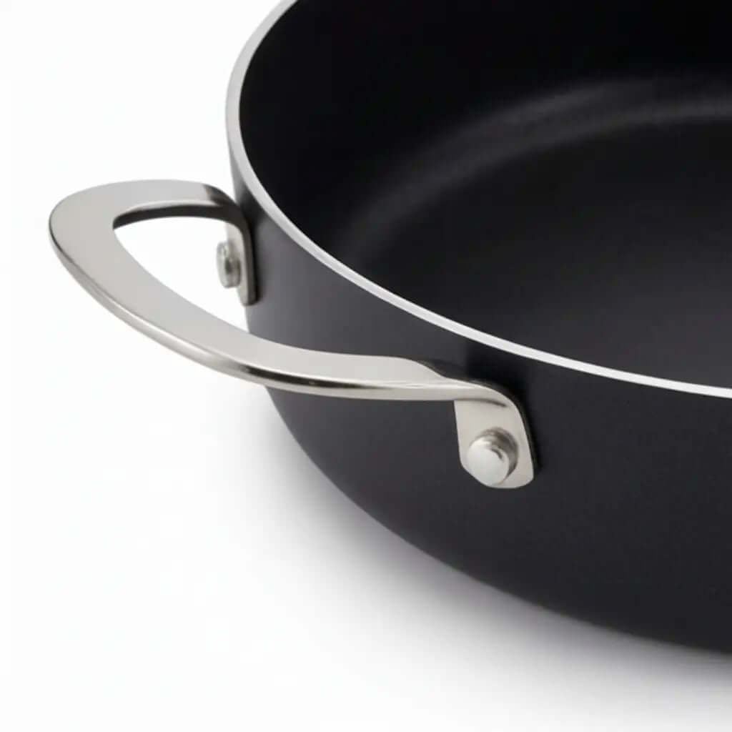 Ceramic Nonstick Sauté Pan with Lid, 3.5-Qt - Wine Drop Cookery LLC