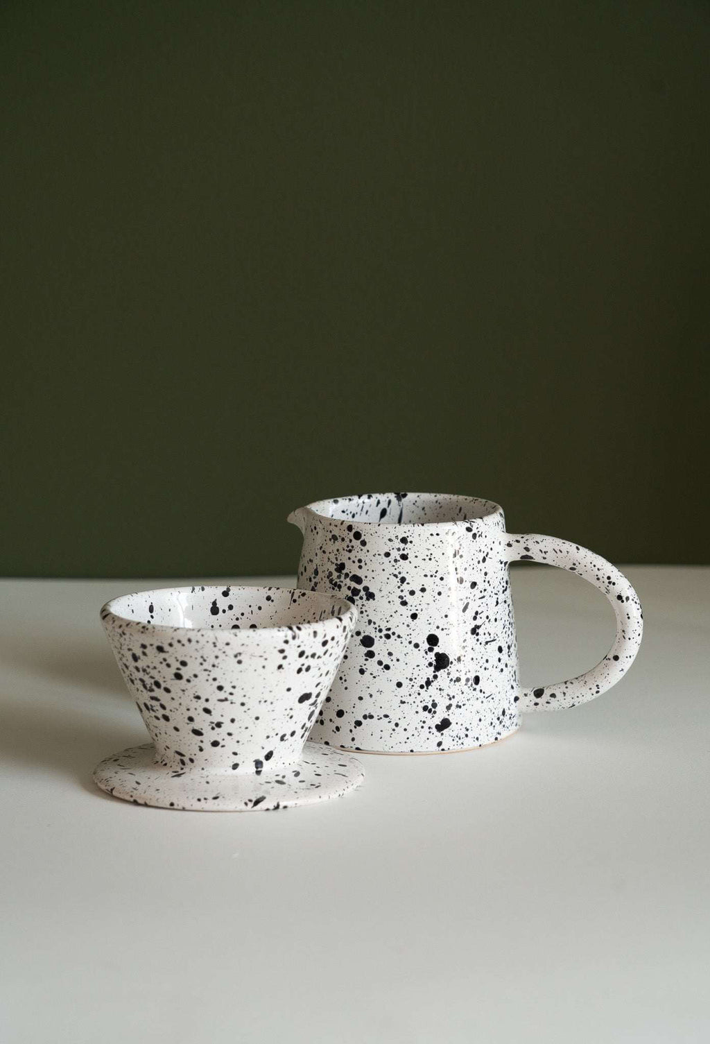 Ceramic Pour Over Coffee Set - Wine Drop Cookery LLC