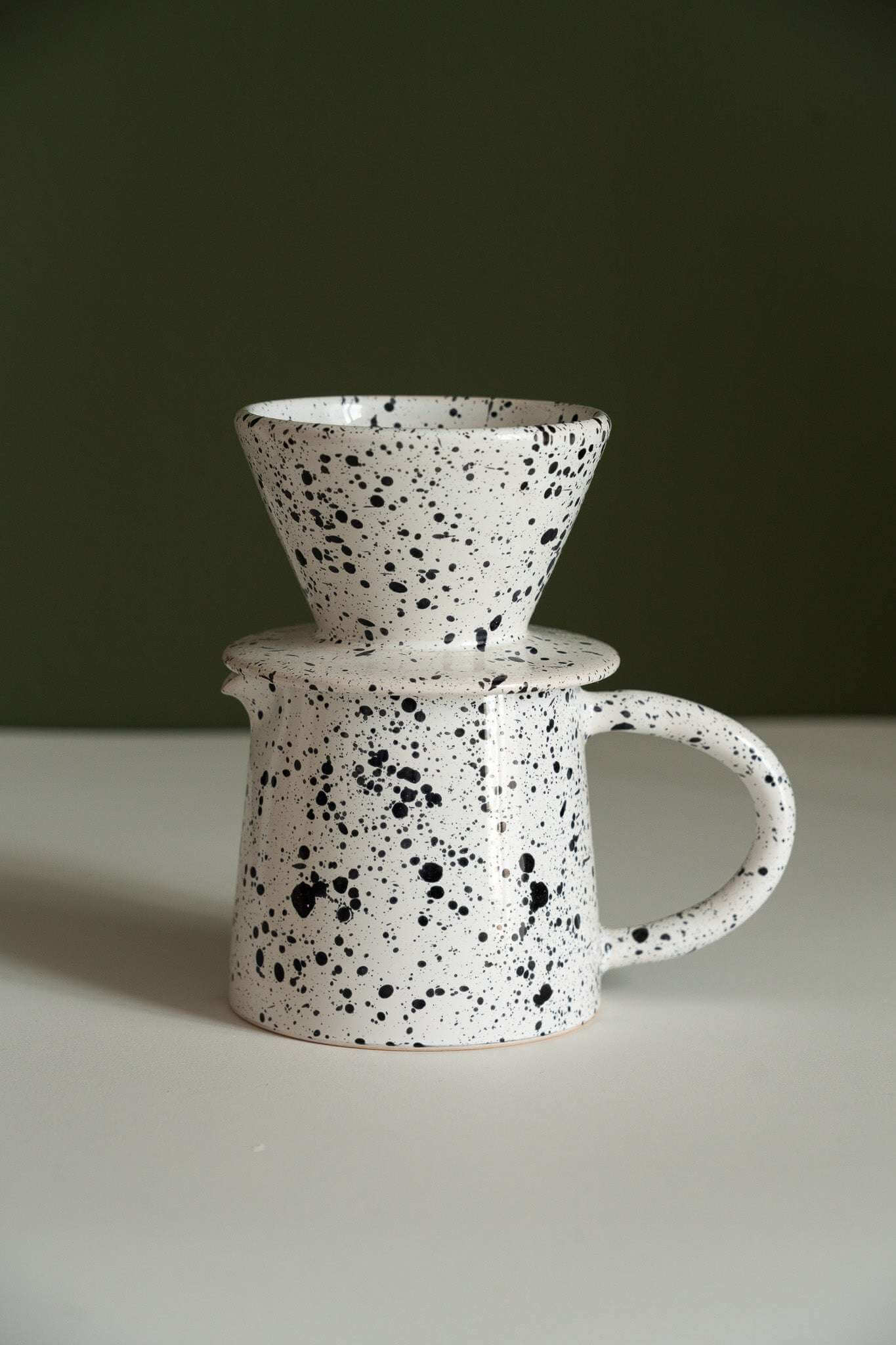 Ceramic Pour Over Coffee Set - Wine Drop Cookery LLC