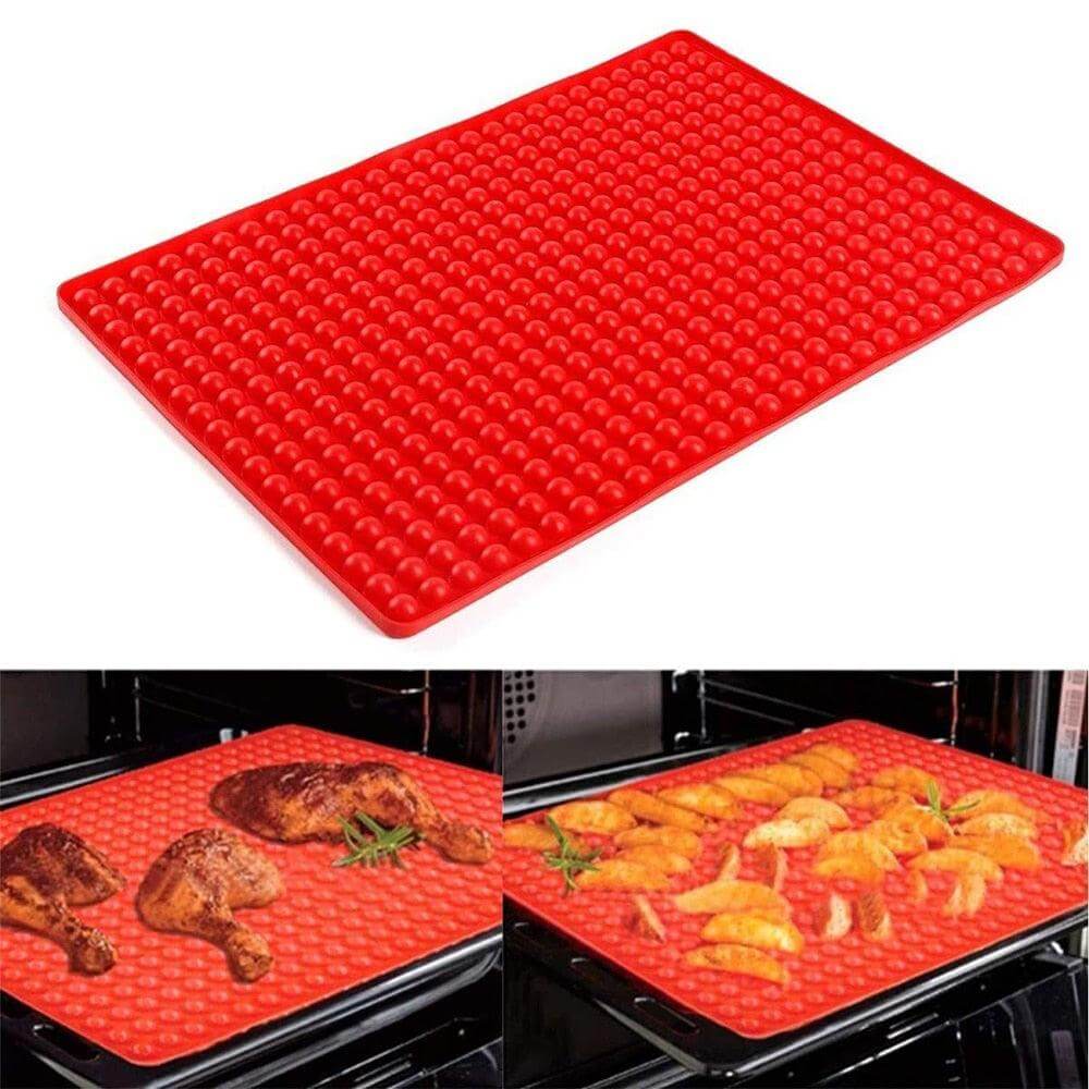 Silicone Grill Mat with Pyramid Surface