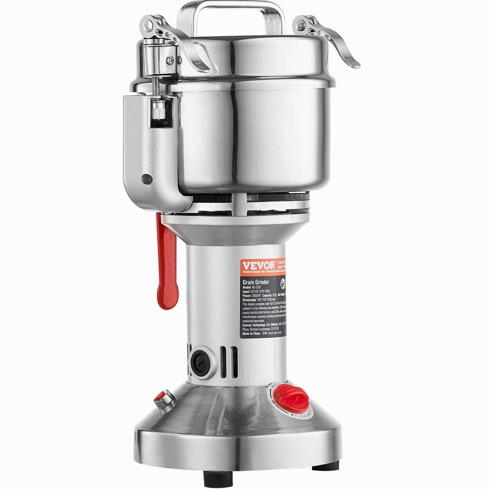550g Commercial Spice and Grain Grinder