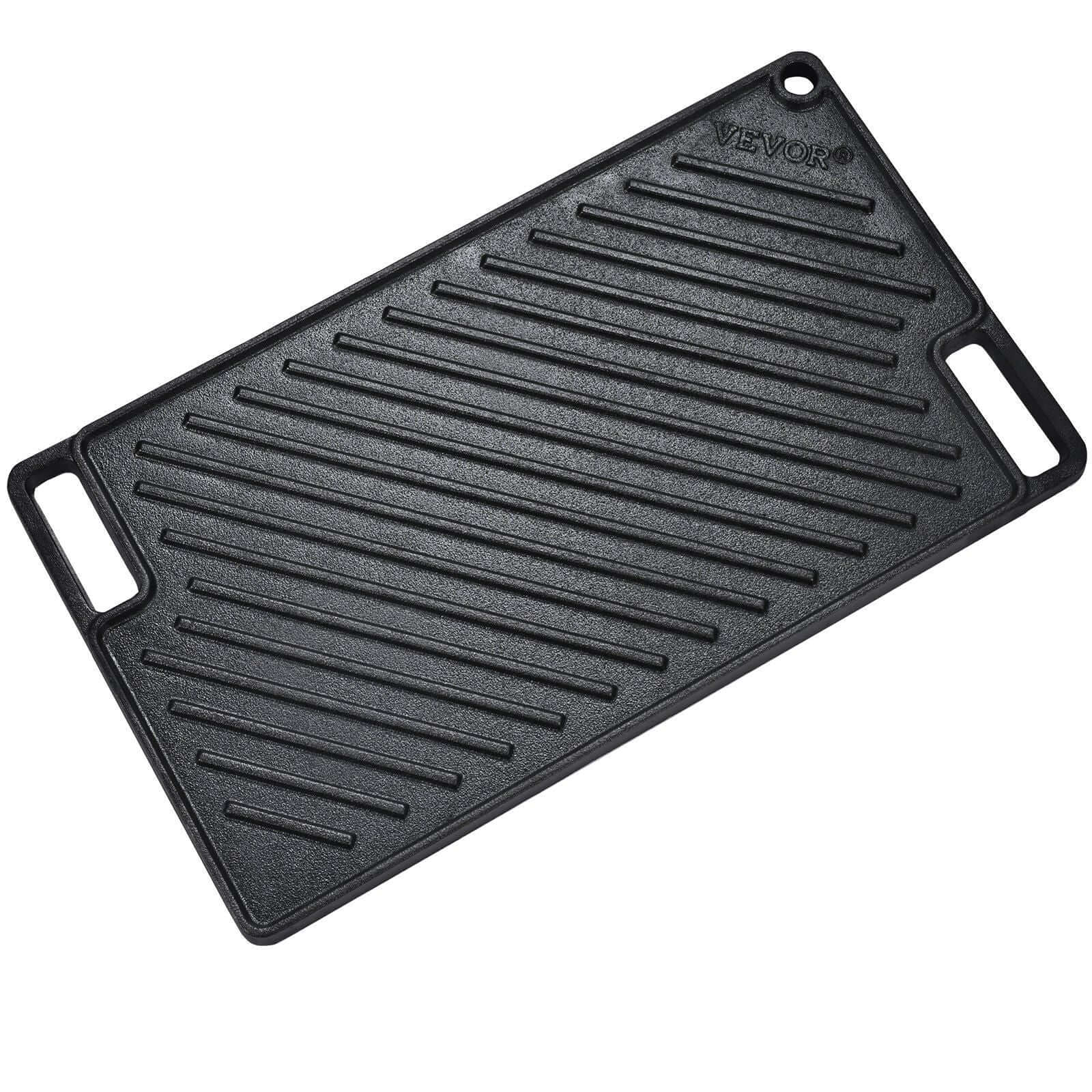 Reversible Grill Griddle Pre-Seasoned Cast Iron 