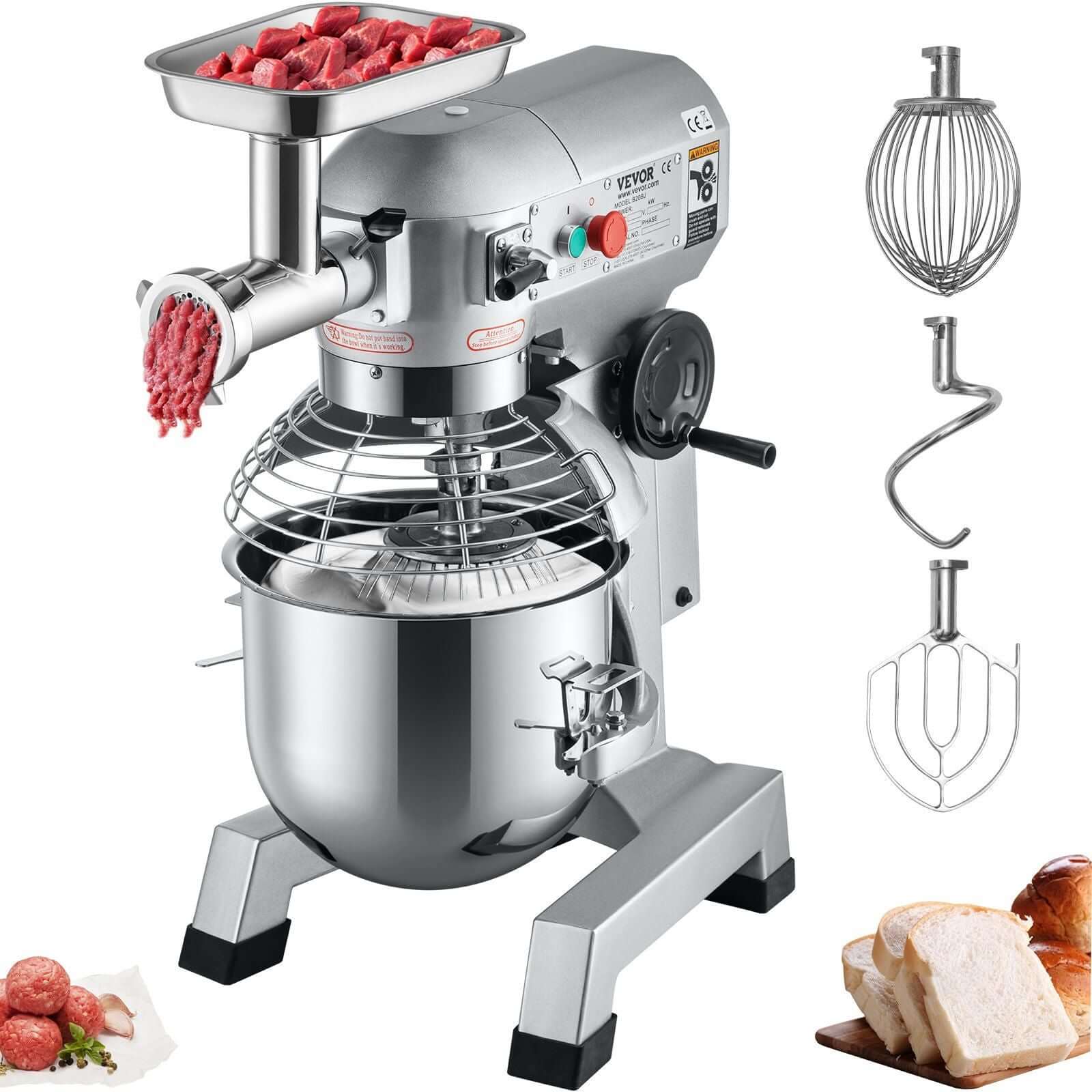 Commercial Stand Mixer 20Qt Stainless Steel Bowl