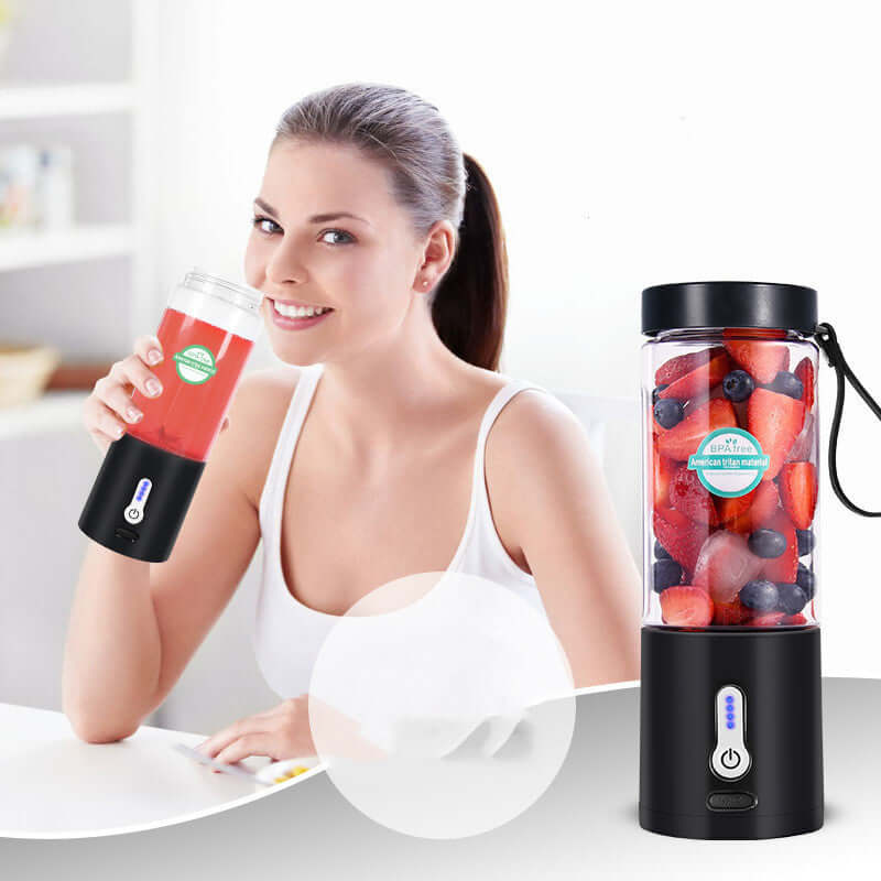 Portable Hand-Operated Juice Blender No Electricity Needed