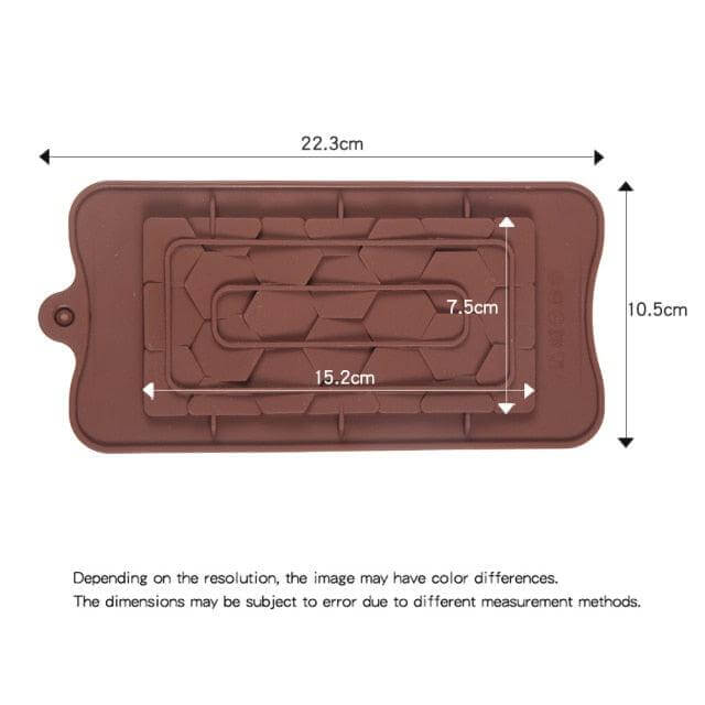 Silicone letter and number chocolate mold set