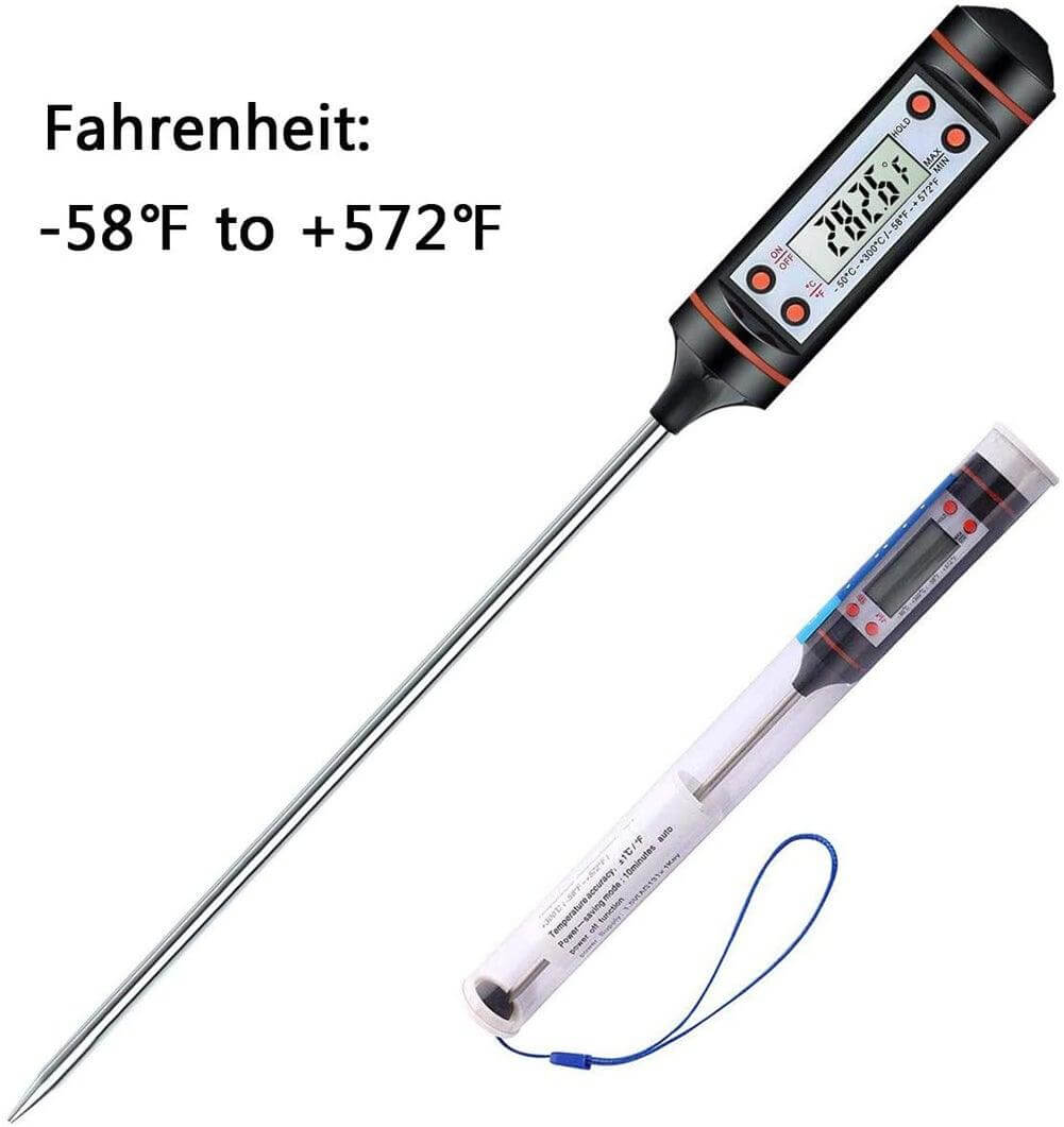 Digital Meat Thermometer with Long Probe - Wine Drop Cookery LLC