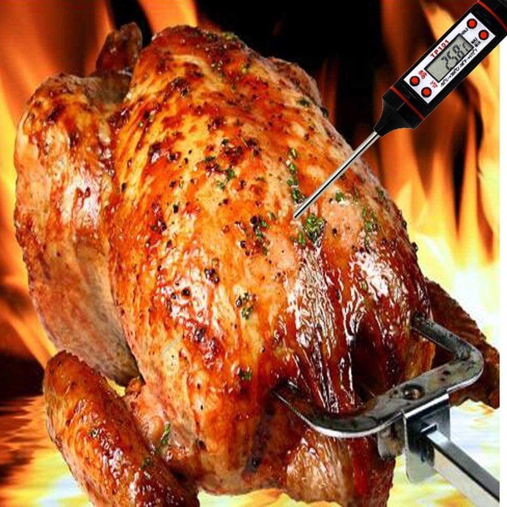 Digital Meat Thermometer with Long Probe - Wine Drop Cookery LLC