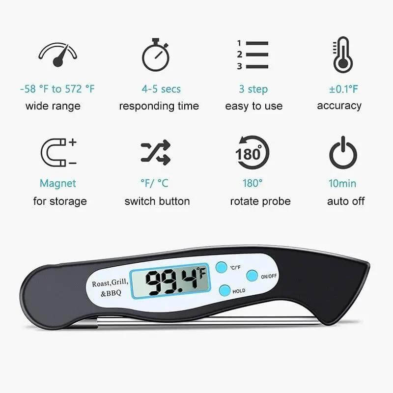 High Quality Foldable Food Thermometer 