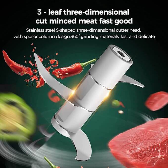 Mini Electric Garlic Chopper, USB Rechargeable